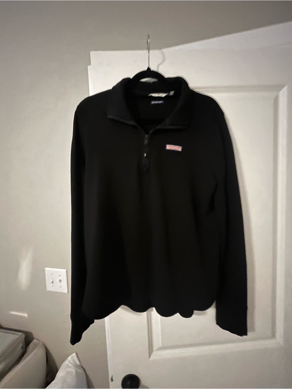 Vineyard Vines Black Zip Fleece Jacket
